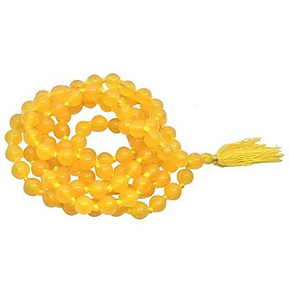 Ceylonmine Yellow Sapphire Stone Mala for Unisex Ceylonmine Yellow Sapphire Stone Mala for Unisex