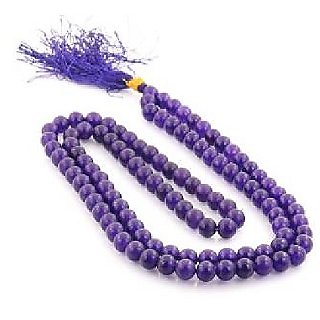 Blue Sapphire Stone Beaded String Mala for Unisex by Ceylonmine Blue Sapphire Stone Beaded String Mala for Unisex by Ceylonmine