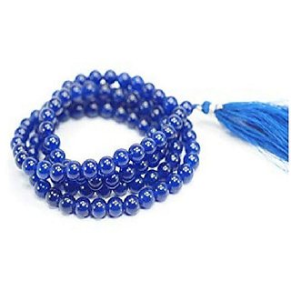                       Stone Beautiful Blue Sapphire Mala for Pooja Japa by Ceylonmine                                              