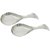 ZOOV Stainless Steel Laddle Spoon Holder Cooking Improving Hygiene Utensils Stand Tray SET OF 2PC