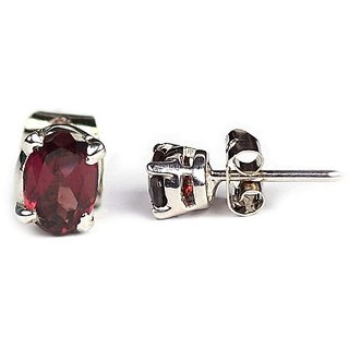                       Certified Hessonite stone  Astrological Stone silver Earring By Ceylonmine                                              
