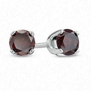                       Hessonite Natural  Unheated Stone Silver Earring by Ceylonmine                                              