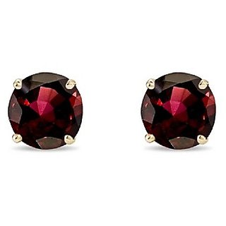                       100% Original Certified Stone Hessonite Silver Earring By Ceylonmine                                              