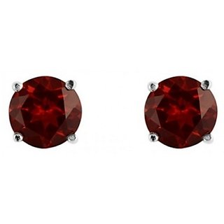                       Natural Certified Hessonite Silver Earring by Ceylonmine                                              