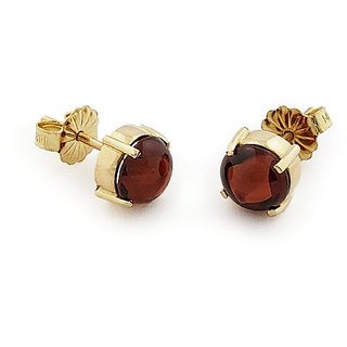                       Hessonite Earring natural and Eligent Gold Plated Earring by Ceylonmine                                              