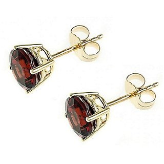                       Natural IGI Lab Certified Hessonite Stone Gold Plated Earring By Ceylonmine                                              
