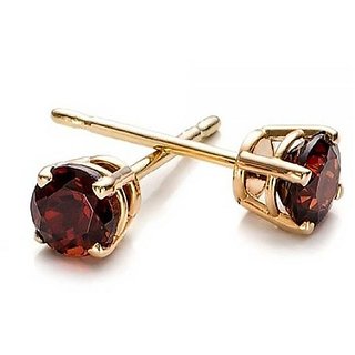Hessonite Earring with 100 Original Gold Plated Earring by Ceylonmine Hessonite Earring with 100 Original Gold Plated Earring by Ceylonmine