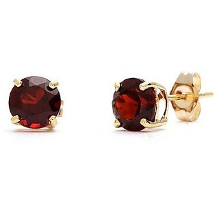                       Natural & Unheated Stone Hessonite Gold Plated Earring by Ceylonmine                                              