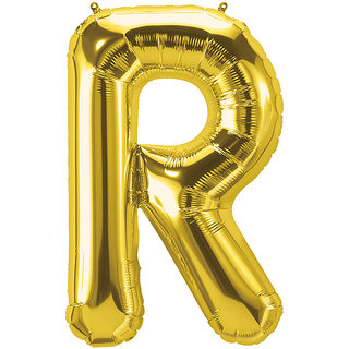                       16 inch inch Letter R Gold Balloon for baby shower, birthdya, annversary, wedding decoration, balloon bouquet,                                              