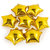 Hippity Hop Star Shape Foil Mylar Helium Ballon 18 Balloon Birthday Party Decoration Foil Balloons (Gold)