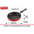 Nirlon Aluminium Non-Stick Fry Pan, 20 cm, Red and Black