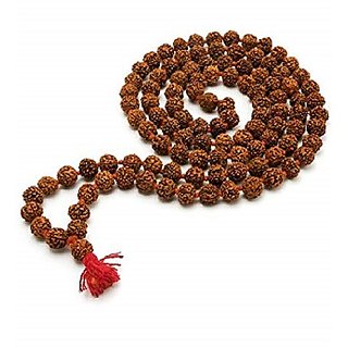                       Ceylonmine Lab Certified 5 Mukhi Rudraksha Mala for Men/Women                                              