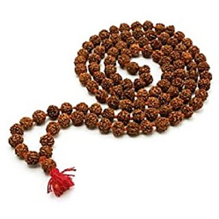                       5 Mukhi Rudraksha Mala Lab Certified by Ceylonmine                                              