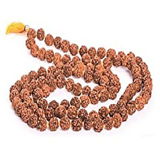                       Ceylonmine 5 Faced Rudraksh Mala for Unisex                                              