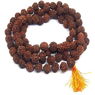                       Ceylonmine Lab Certified 5 Mukhi Rudraksha Mala for Men/Women                                              