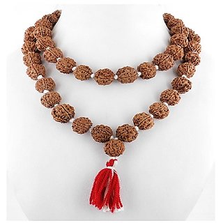                       5 Mukhi rudraksha Mala For Unisex by Ceylonmine                                              