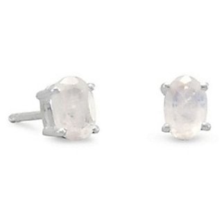 Natural Moonstone Stone pure Silver Earring by Ceylonmine Natural Moonstone Stone pure Silver Earring by Ceylonmine