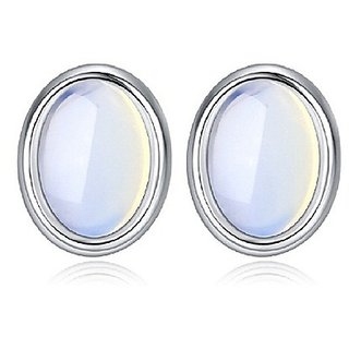                       Moonstone Earring with lab Report Silver Moonstone  by Ceylonmine                                              