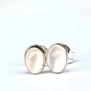                       Natural Moonstone Sterling Silver Earring by Ceylonmine                                              