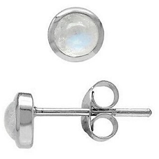 Pure Moonstone Silver Earring  by Ceylonmine