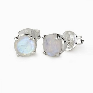 Silver Original Moonstone Earring Lab Certified by Ceylonmine Silver Original Moonstone Earring Lab Certified by Ceylonmine