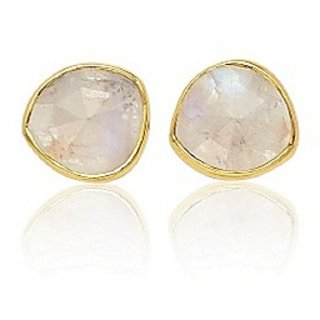                       Moonstone Earring 100 Original Gold Plated Moonstone by Ceylonmine                                              