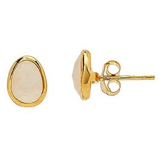 Moonstone pure Gold Plated Earring by Ceylonmine