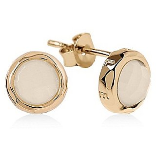 Pure Moonstone Gold Plated Earring by Ceylonmine Pure Moonstone Gold Plated Earring by Ceylonmine