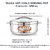 Taaza Hot King Regular-10 Insulated Double Wall Stainless Steel hot pot Casserole Vol  950ml