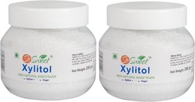 So Sweet 100 Natural Xylitol Powder Sweetener 200gm-Pack of 2