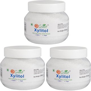                       So Sweet 100 Natural Xylitol Powder Sweetener 200gm-Pack of 3                                              
