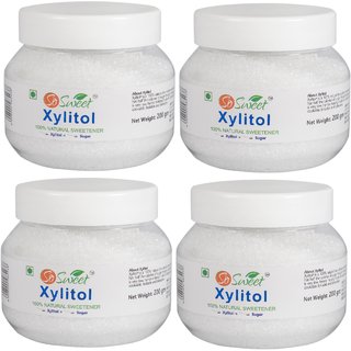                       So Sweet 100 Natural Xylitol Powder Sweetener 200gm-Pack of 4                                              