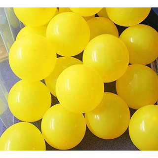                       Hippity Hop Metallic Latex Balloons 9 inch Yellow - Pack Of 35                                              