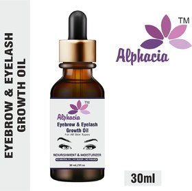 Alphacia 100 Natural Eyebrow  Eyelash Growth Oil-30ml Hair Oil