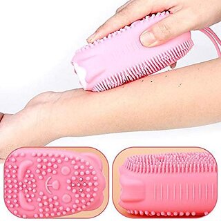 Eastern Club Silicone Bubble Bath Quick  Scrubbing Soft Massage Body Cleaner Pack of-1 (Multicolor)