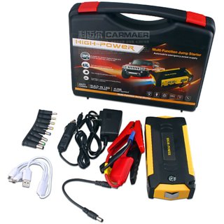 Auto Addict Battery Jumper 69800mAh LED Flash Dual USB Car Jump Starter For Mahindra Marazzo