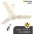 Atomberg Efficio 900 mm BLDC Motor with Remote 3 Blade Ceiling Fan (Ivory, Pack of 1)