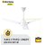 Atomberg Efficio+ 1200 mm BLDC Motor with Remote 3 Blade Ceiling Fan (Pearl White, Pack of 1)