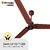 Atomberg Renesa 1400mm BLDC motor Energy Saving Ceiling Fan with Remote Control  Matte Brown