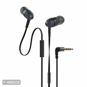Essential Black Wire in Ear Earphone with mic