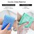 Eastern Club Silicone Body Back Scrubber, Double Side Bathing Brush for Skin Deep Cleaning Massage Multicolor