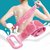 Eastern Club Silicone Body Bath Brush Long Silicone Body Back Scrubber Body Washer Unisex (Multicolor)