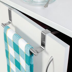 Stylo Towel Rack Bathroom Kitchen Stainless Steel Cabinet Holder for Kitchen Or Door Or Cabinet