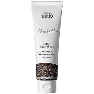 The Beauty Sailor Coffee Face Wash, Bright  Clear Skin, All Skin Types, No Paraben  No Sulphate, 100 ML