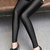 eDESIRE Shimmer Shining Leggings Casual Skinny Leggings Fashion Pants Pencil Legging for Girls Women, Black (Free Size)