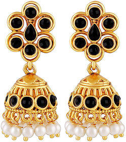 Asmitta Jewellery Gold Plated Gold Zinc Jhumkis For Women
