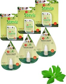 So Sweet Stevia Tablets 300 and Stevia Liquid (300 Drops) 100 Natural Sweetener - Sugar free