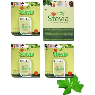 So Sweet Stevia Tablets 300 and 50 Stevia Sachets 100 Natural Sweetener - Sugar free