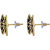 Asmitta Eye-Catchy Butterfly Shape Gold Plated Stud Earring For Women