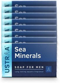 Ustraa Deo Soap For Men With Sea Minerals,(8 x 100 g)